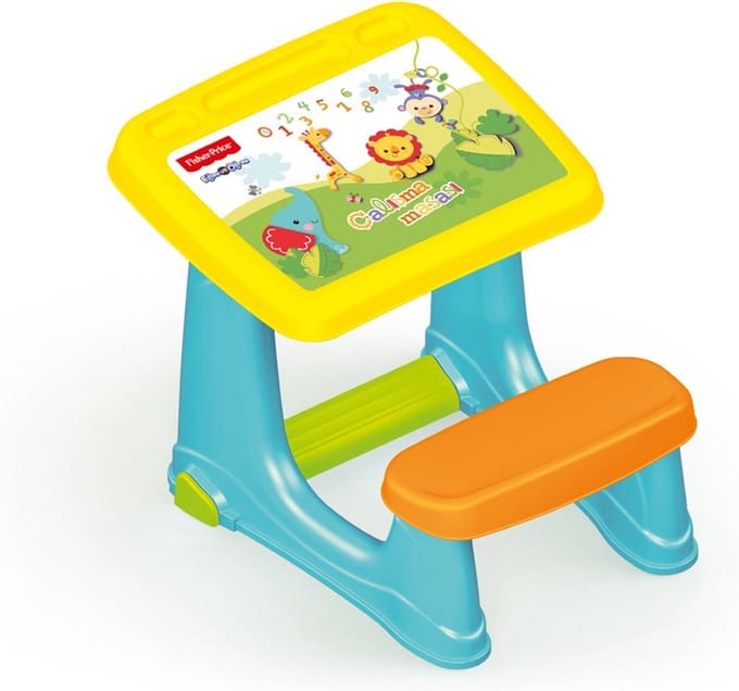 Kindertafel met Stoel en Dierenprint - Bureau Set voor Kinderen