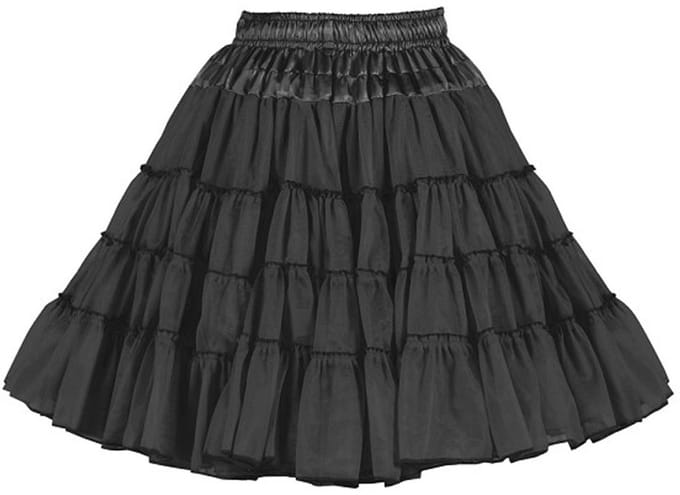 Petticoat/Onderrok/Tutu Deluxe 3-lagig Zwart