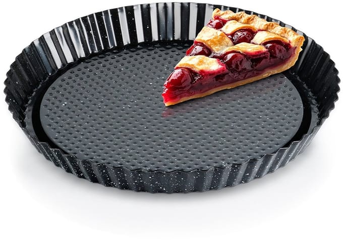 Vilde - Granieten Taartvorm - 28cm - Ronde Vorm - Antiaanbaklaag