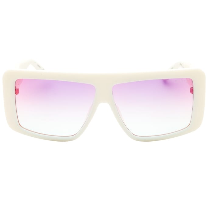 Guess Zonnebril Met Verloop Of Spiegelende Violette Lenzen En Witte Glazen