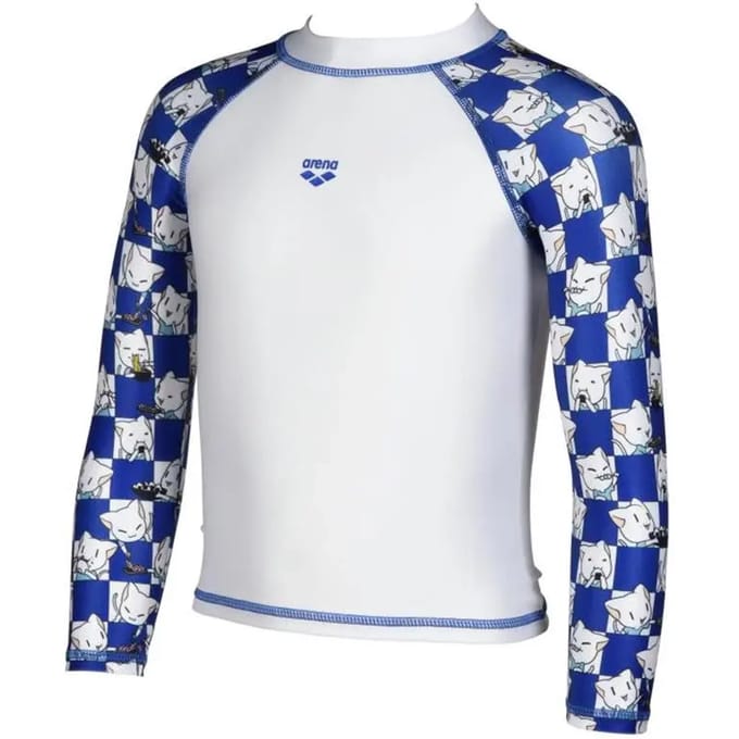 Arena Friends Kids Uv L/s Tee White Multi Size: 4-5 | Swimwear Outlet | kids | Wit