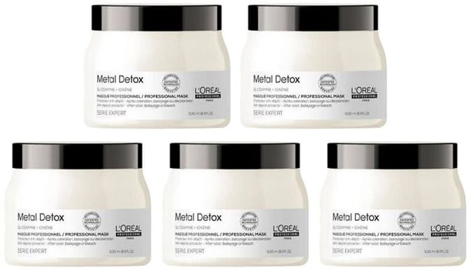 5x L'Oréal Professionnel Serie Expert Metal Detox Mask 500ml