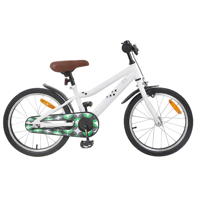 vidaXL - Kinderfiets - 18 - Inch - voor - 5-7 - jaar - oud - Wit