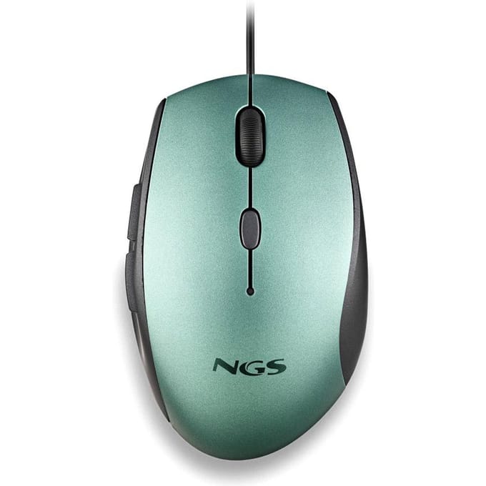 NGS Moth Ergonomische Bedrade Muis met USB Type-C - Lichtblauw