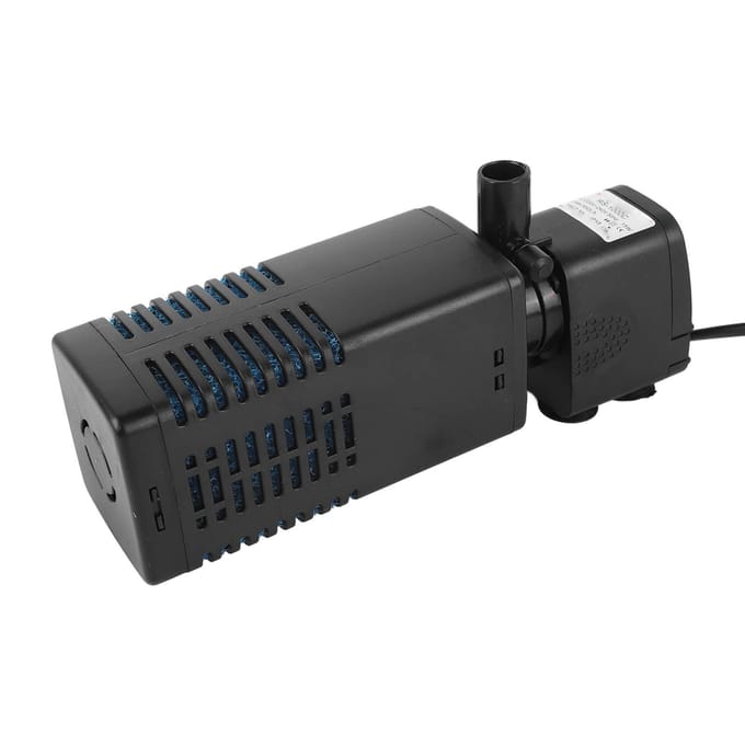 Aquarium Onderwaterpomp Multifunctioneel Efficiënt 3-in-1 Zuurstofvoorziening Vis Aquarium Filterpomp black
