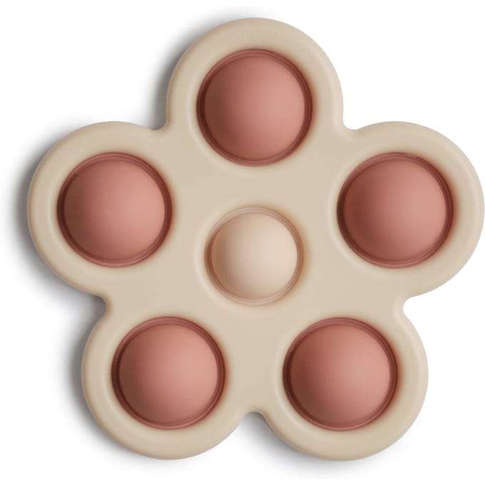 Mushie - Press Toy Flower- Rose/Blush
