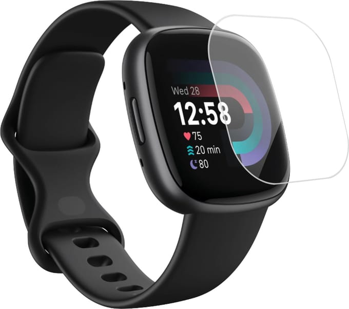 Geschikt voor Fitbit Versa 3 Screenprotector - Beschermglas Folie Geschikt voor Fitbit Versa 3