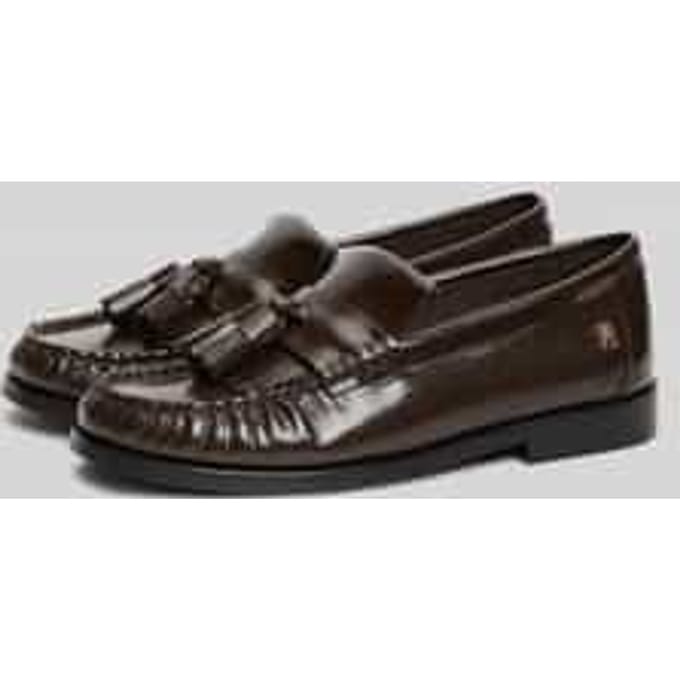 Loafers van echt leer met kwastjes