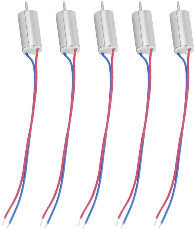 Set van 5 Micro Coreless Motoren 3.7V 21800rpm voor Modelvliegtuigen, Speelgoed en Quadcopters