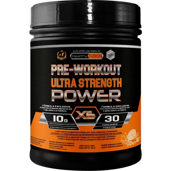 Healthy Fusion Pre WorkOut Sabor Naranja