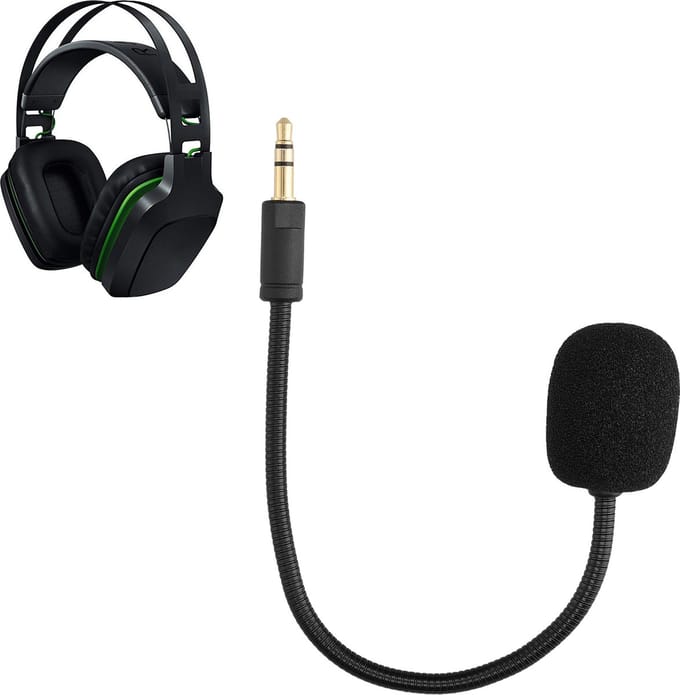 kwmobile microfoon voor gaming headset - geschikt voor Razer Electra V2 / Electra V1 - - In zwart