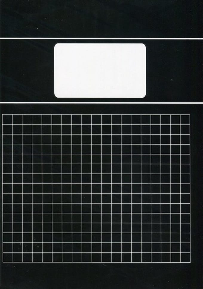 Benza - Basic Schriften Ruit 10 mm 1 cm A4 - Zwart - 5 stuks