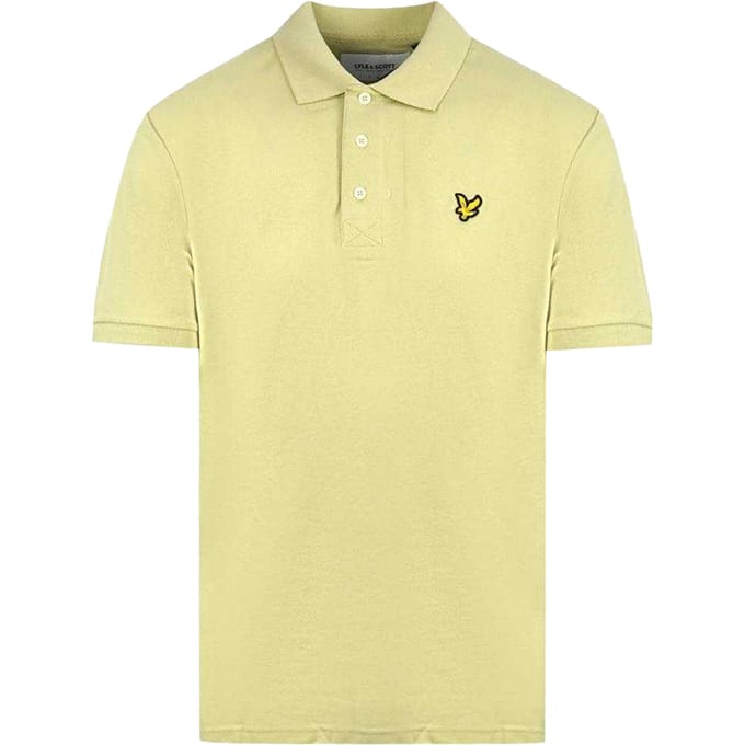 Lyle & Scott Heren Effen Logo Polo Shirt (Natuurlijk)