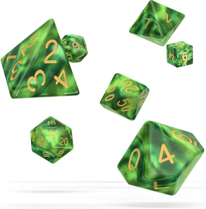 Oakie Doakie Dice this RPG Set Gemidice - Jungle