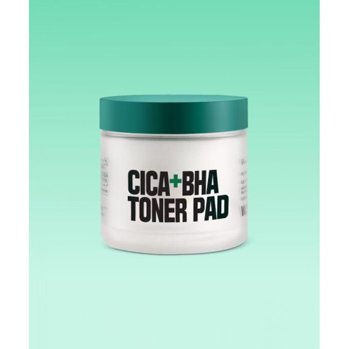 W.skin Laboratory Cica Plus Bha Toner Pads 70 Stuks NONE white