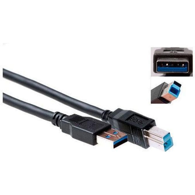 Advanced Cable Technology USB 3.0 A Male naar USB 3.0 B Male - 0.5 m
