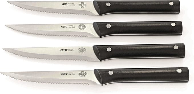 GEFU Barbecue steakmessen, BBQ, 4 stuks
