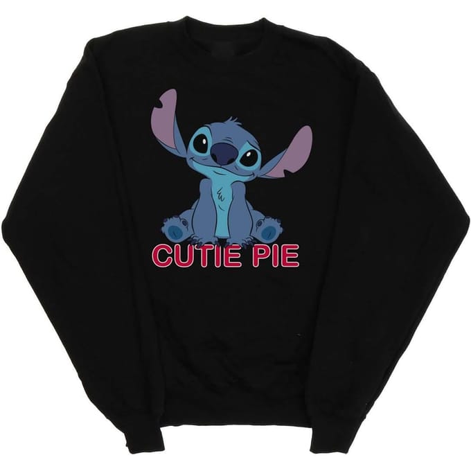 Disney Meisjes Lilo en Stitch Cutie Pie Sweatshirt (Zwart)