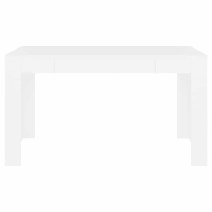 vidaXL - Eettafel - 140x74,5x76 - cm - bewerkt - hout - wit
