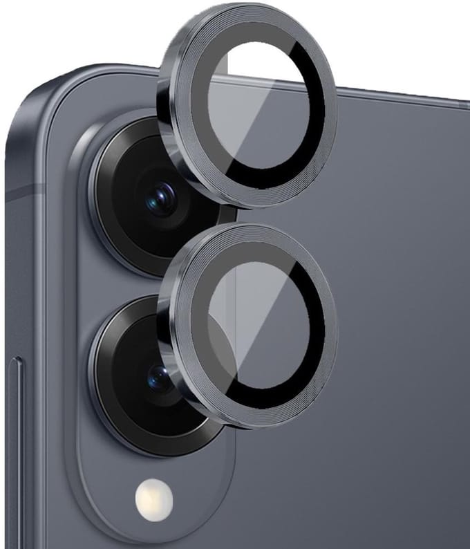 Solidenz Camera Lens Protector - Geschikt voor Samsung Galaxy S25 Edge - Zwart