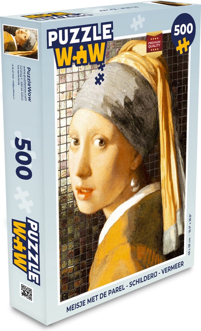 Puzzel Meisje met de parel - Schilderij - Vermeer - Legpuzzel - Puzzel 500 stukjes