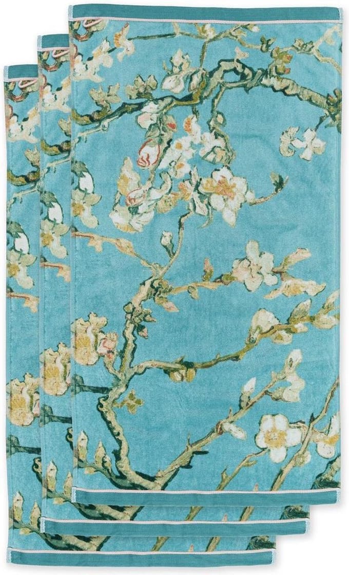 Beddinghouse x Van Gogh Museum Handdoek - 55 x 100 cm - set van 3 - Blauw