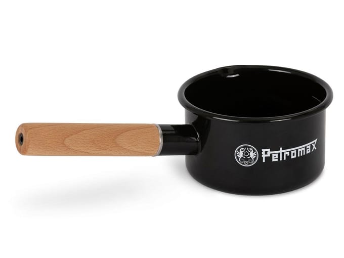Petromax Emaille Pan Zwart 0.5 Liter