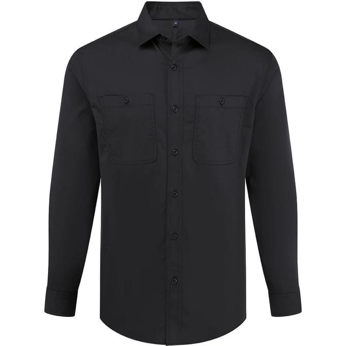 Premier Unisex Volwassen Utility 2.0 Service Shirt (Blijf Zwart)