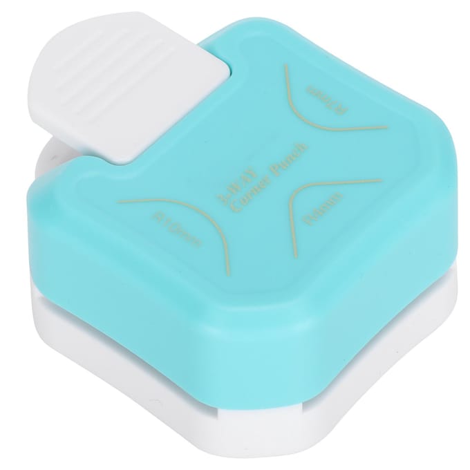 Hoekafronder Pons Draagbaar 3 In 1Mini Papierhoek Afsnijden Multi-Hoek Afrondingsapparaat white