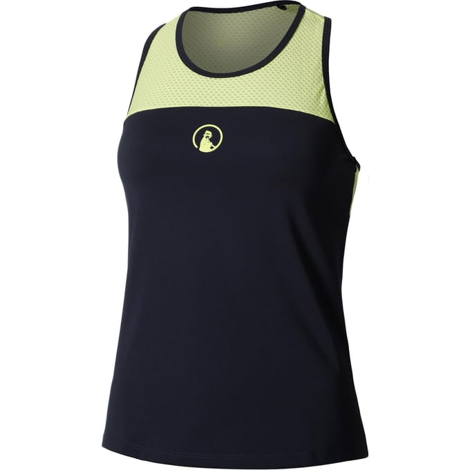 Quiet Please Perspectives Racerback Tanktop Dames-Donkerblauw