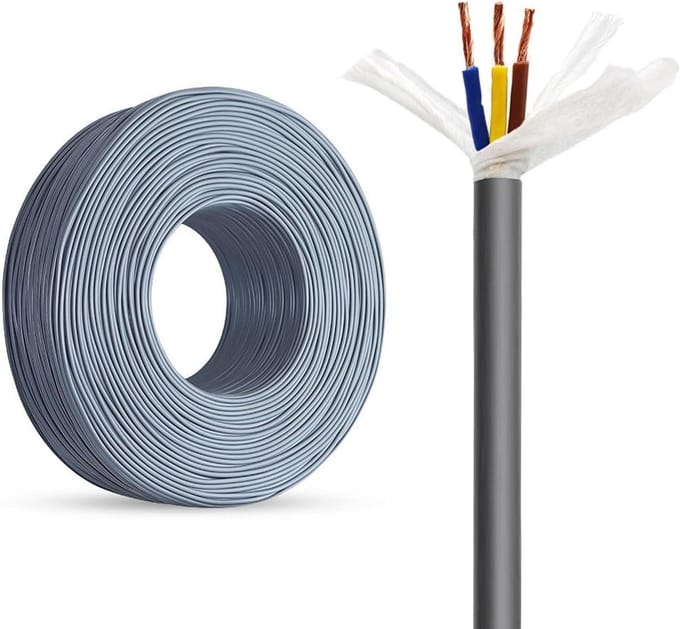 Sleepkettingkabel - Flexibele Stroomkabel - Machine Beweging - Milieuvriendelijk PVC - 100ft 7 Aders - Zwart
