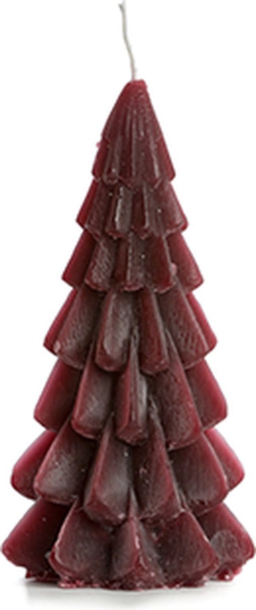 Rustik Lys - Kerstboomkaars - 6.3x12cm - Aubergine