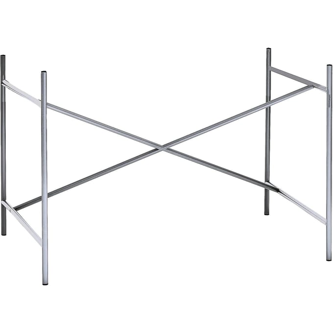 Richard Lampert Eiermann 1 tafelframe - verchroomd - middelste stut - 110 x 78 cm - met verlenging (hoogte 66 cm)