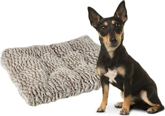 Hondenkussen snoozzy grijs wit 60x45cm