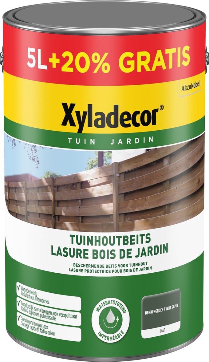 Xyladecor - Tuinhoutbeits - Dennengroen - 6 L