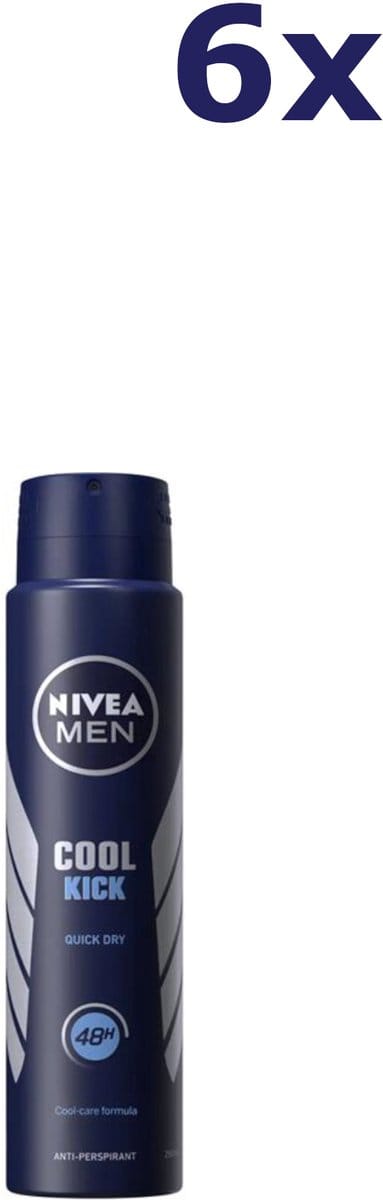 6x Nivea Deodorant 150ml Men Cool Kick