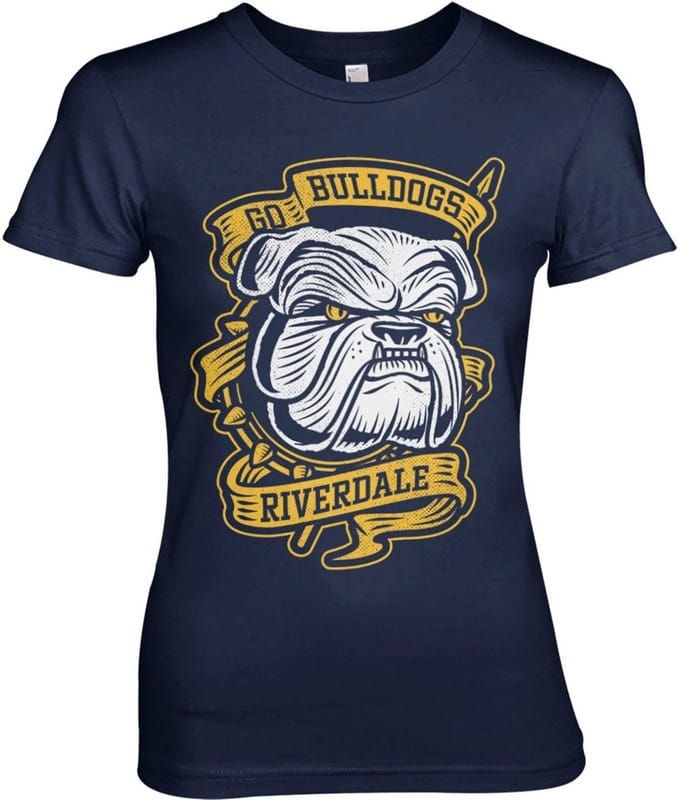 Riverdale Go Bulldogs Girly Tee dames-T-shirt marineblauw