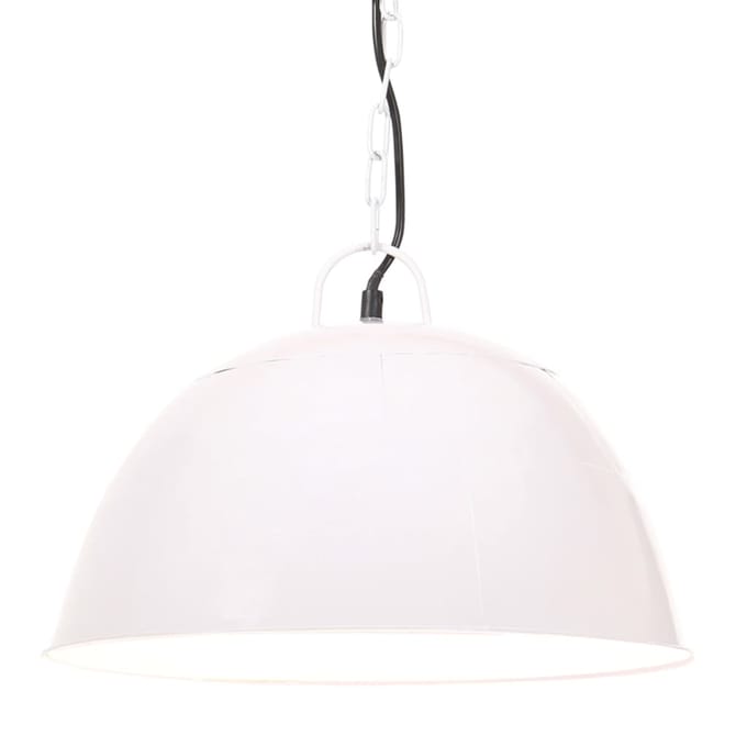 vidaXL Hanglamp industrieel vintage rond 25 W E27 41 cm wit