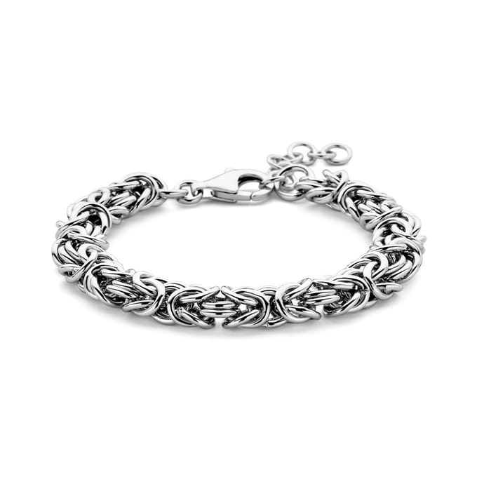 Zilver Gerhodineerd Armband Konings 10 Mm 18 + 3 Cm 1339142