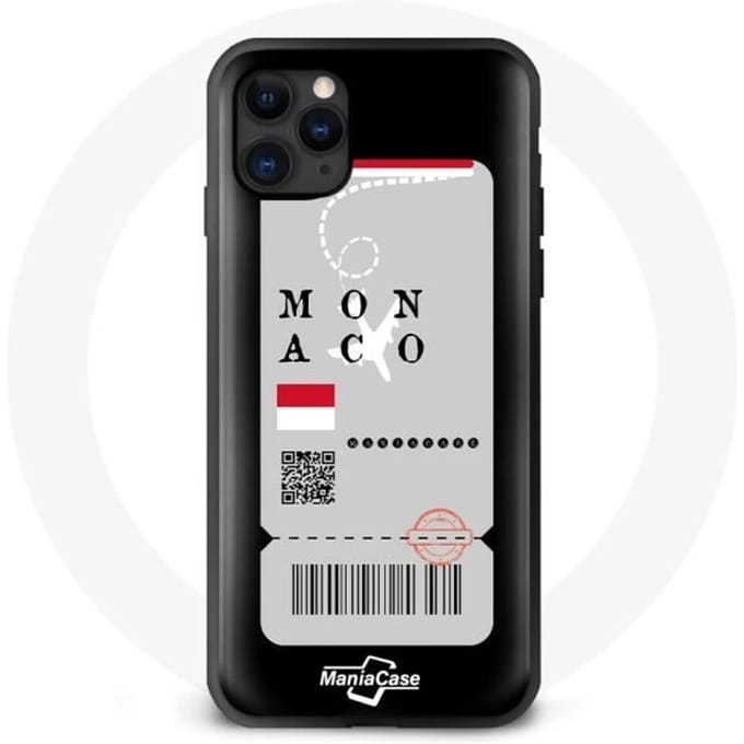 Coque iphone 12 mini billet d'avion monaco