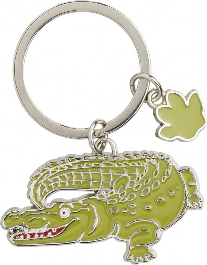 Metalen sleutelhanger van een krokodil - 5 cm - Dieren cadeau artikelen - Kinderen