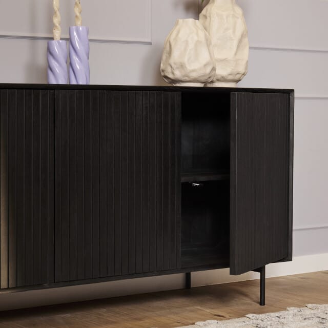 Starfurn - Dressoir Madison - Zwart - 45x210x85 cm