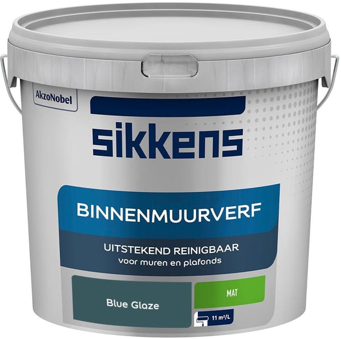 Sikkens - Binnenmuurverf Mat - Blue Glaze - Mengverf - 5 L