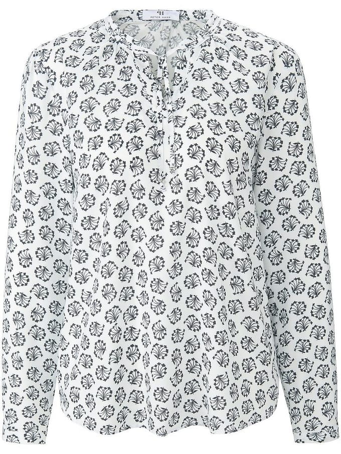 Blouse ­lange mou­wen Van Peter Hahn wit