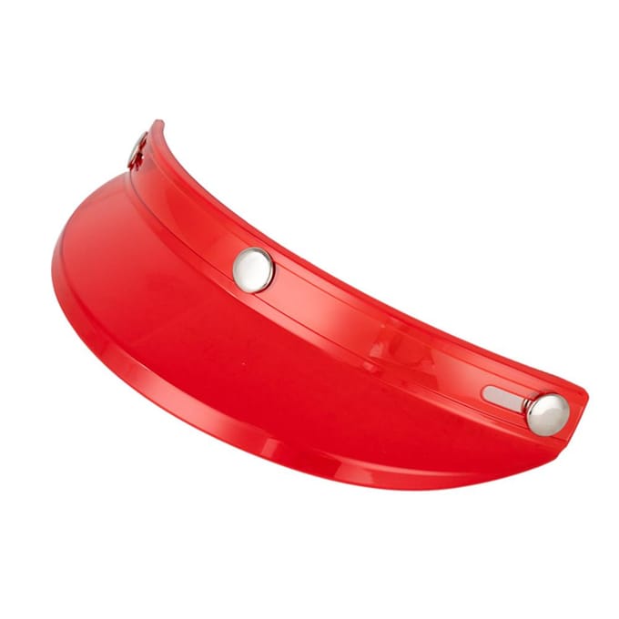 Helm Vizier met 3 Drukknoppen Opklapbaar Windscherm Open Gezicht 34 Retro Motorhelm