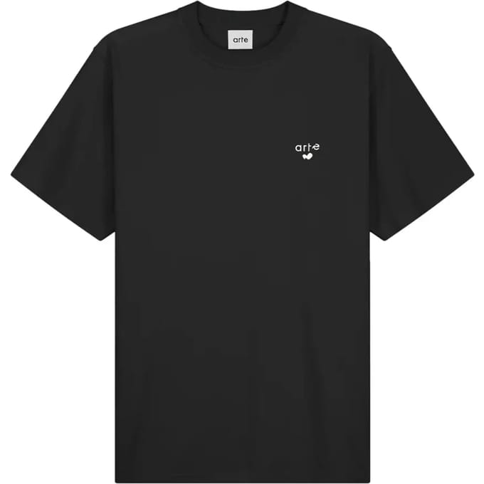 Heren T-shirt Heart Logo Tee Black