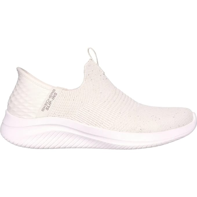 Skeches Slip-ins Ultra Flex 3.0 Shiny Night Offwhite