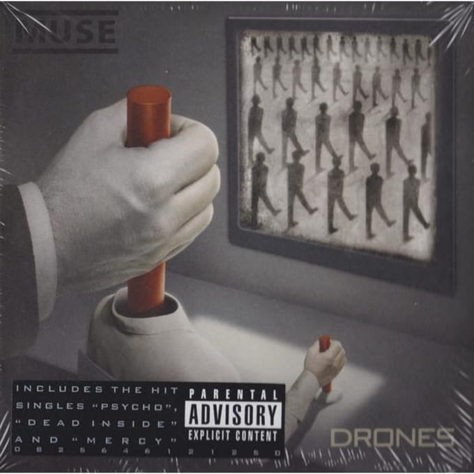 CD MUSE - Drones 0825646121250 Warner Bros. Re 2015 Europa Rock Gebruikt gray