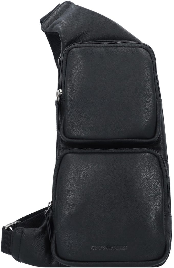 GREENBURRY slingtas schoudertas Vintage Sling Bag Black zwart