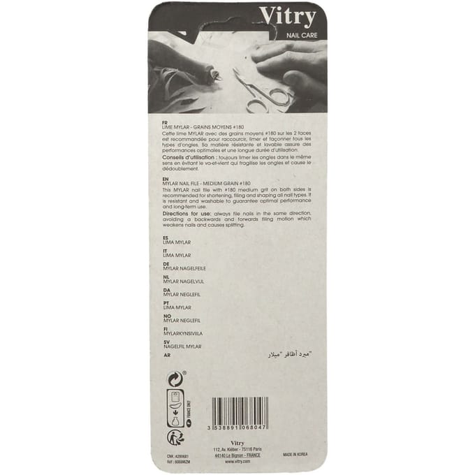 Vitry Mylar Nagelvijl Paars 1 Vijl
